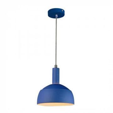Plastic Pendant Lamp Holder E14 With Slide Aluminum Shade Ø180mm VT-7100 - SKU 3925 BLUE