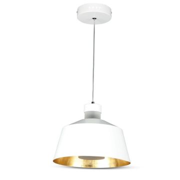 V-TAC VT-7444-WH 7W LED pendant chandelier in metal cup color antique white light 3000K 25cm - 3931