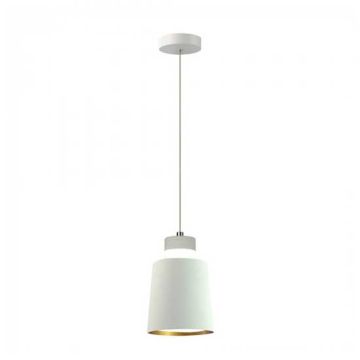 Lumière pendentif LED Acrylique Blanc chaud 3000K 120° 400LM V-TAC Blanc Lampshade Metal Ф120mm VT-7333 – SKU 3935