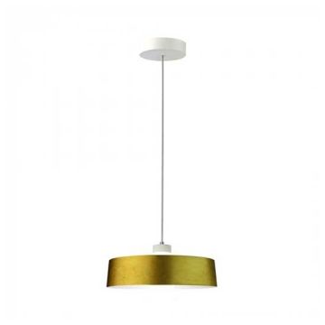 V-TAC VT-7666 Lumière pendentif LED Acrylique Blanc chaud 3000K Gold Lampshade Metal Ø340mm – SKU 3938