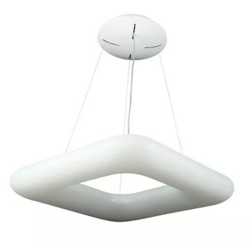 V-TAC VT-7608 42W square led designer hanging pendant color change and dimmable with remote control - SKU 3963