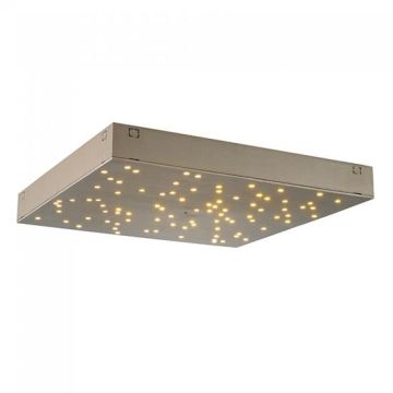 V-TAC VT-7128 8W LED designer ceiling light color changing 2in1 and dimmable square gold with remote control - sku 40301