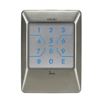 FAAC 404039 XKPB stainless steel bus keypad digital touch-sensitive selector 2-channel keypad
