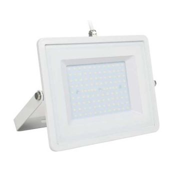 V-TAC PRO VT-100 Projecteur LED 100W slim blanc Chip Samsung SMD blanc chaud 3000K  - SKU 21415