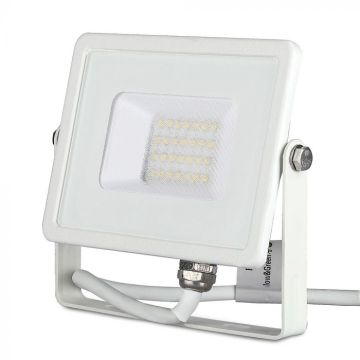 V-TAC PRO VT-20 Projecteur LED 20W slim blanc Chip Samsung SMD blanc froid 6400K  - SKU 444