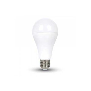 VT-2015 Ampoule LED thermoplastique E27 A65 15W blanc chaud 2700K  - SKU 4453