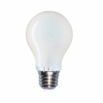 V-TAC VT-1935 6W LED Bulb Filament E27 glass frost cover A60 warm white 2700K - sku 44801