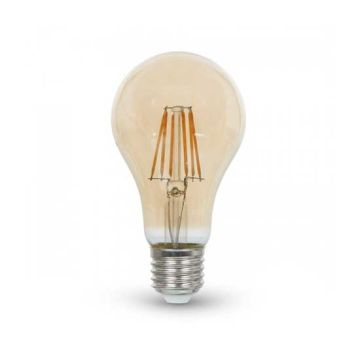 LED Bulb Vintage 4W E27 Filament Amber Cover Warm White 2200K 350LM 300° A+ VT-1954