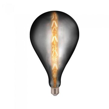 V-Tac VT-2159 8W LED Bulb Vintage xl G165 linear Filament Amber smoky Glass E27 2200K Dimmable – SKU 45651