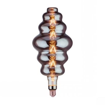 V-Tac VT-2169 Lampada rings bulb 8W E27 xl S180 filamento lineare vetro ambrato oscurato 2200K Dimmable – sku 45671