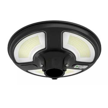 V-TAC VT-45W Éclairage de jardin rond solaire à LED 7.5W blanc neutre 4000K avec capteur radar et télécommande RF IP65 - SKU 5150