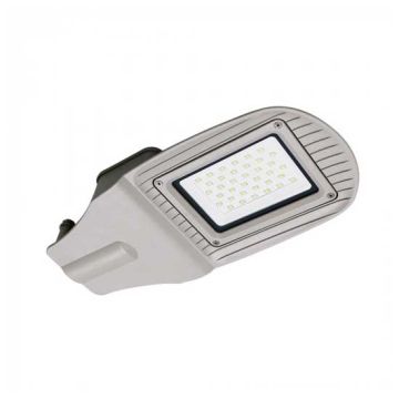 Réverbère 30W LED Street light V-TAC SMD 100° 2400LM aluminium Gris Imperméable IP65 VT-15030ST - SKU 5487 Blanc neutre 4000K