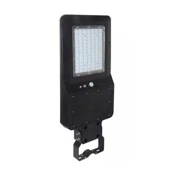 V-TAC VT-ST42 40W LED solar street light with sensor black body and IR remote control cold white 6000K IP65 - sku 5504