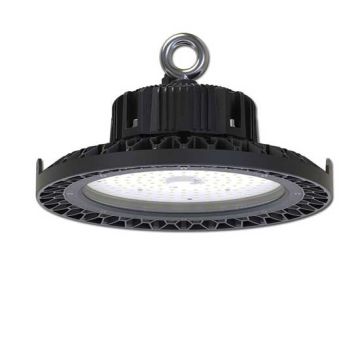 Lampes Industrielles LED 100W High Bay UFO Driver Meanwell 12000LM Haute Lumens Corps Noir IP65 VT-9120 - SKU 5551 Blanc froid 6400K