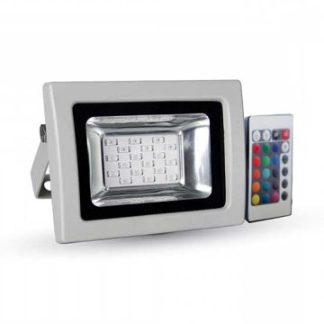 V-TAC VT-4711 10W LED Floodlight RGB Multicolor SMD with IR remote control - sku 5895
