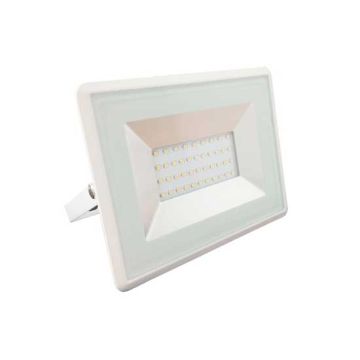 V-TAC VT-4031W 30W Projecteur LED E-Series super slim Blanc  IP65 blanc neutre 4000K - SKU 5956