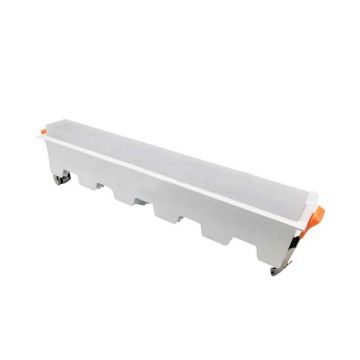 20W LED Linear Einbauleuchte V-TAC 120° 1400LM IP20 Aluminium weißer Körper mit Driver VT-20002 – SKU 6413 Warmweiß 3000K