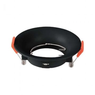 V-TAC VT-920-B spot LED encastrable rond GU10 couleur noir polycarbonate sku 6633