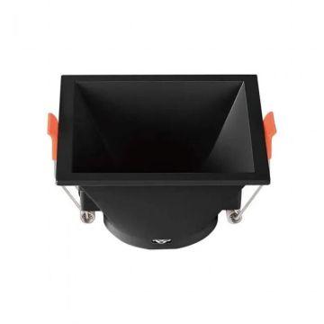 V-TAC VT-927 spot encastrable led carré encastrable GU10 couleur noire polycarbonate sku 6639