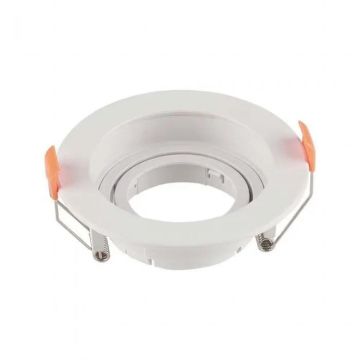 V-TAC VT-933 runder LED-Einbaustrahler GU10 weiße Farbe Polycarbonat Sku 6658