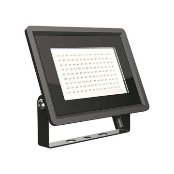 V-TAC VT-49104 Faro led floodlight 100W SMD 87LM/W 110° bianco caldo 3000K slim alluminio nero IP65 - SKU 6721