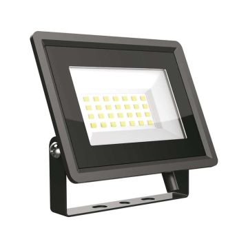 V-TAC VT-4924-B Reflektor LED Slim 20W 100° 1600LM IP65 SMD Seria F ze zintegrowanym sterownikiem IC kolor czarny 6400k - 6739
