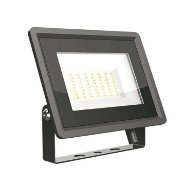 V-TAC VT-4954 50W Led floodlight SMD 86LM/W 110° day white 4000K slim black body IP65 - SKU 6750