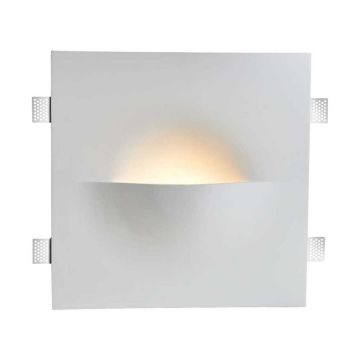 V-TAC VT-11005 spot led plâtre - applique murale carrée avec connexion ampoule G9 design moderne sku 6768