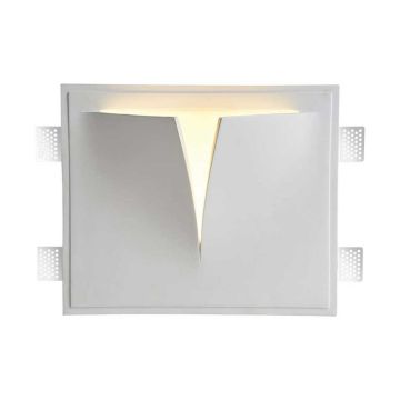 V-TAC VT-11006 Gips-LED-Strahler – quadratische Wandleuchte mit G9-Glühlampenanschluss, modernes Design, Artikelnummer 6769