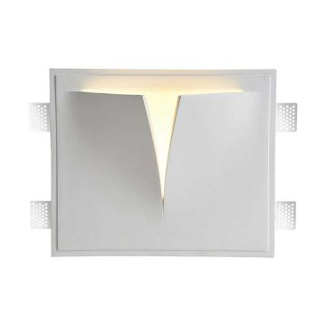 V-TAC VT-11006 spot led plâtre - applique murale carrée avec connexion ampoule G9 design moderne sku 6769