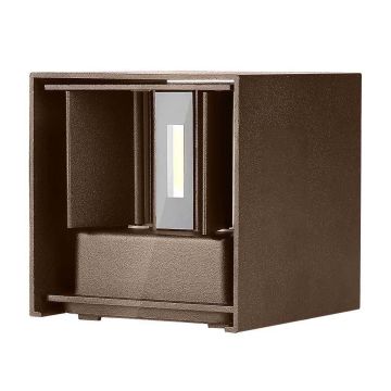 V-TAC VT-759-12 Applique murale LED 11W carré corten double faisceau lumineux 3000K - sku 6820