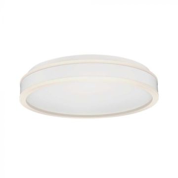 V-TAC VT-7757 LED ceiling light 38W triac dimmable 400x62mm surface mounting round white color 4000K - 6909