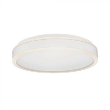 V-TAC VT-7757 Plafoniera LED 38W triac dimmerabile 400x62mm montaggio a plafone rotonda colore bianco 4000K - 6909