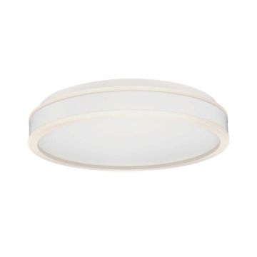 V-TAC VT-7757 Plafonnier LED 38W triac dimmable 400x62mm montage en surface rond couleur blanche 4000K - 6909