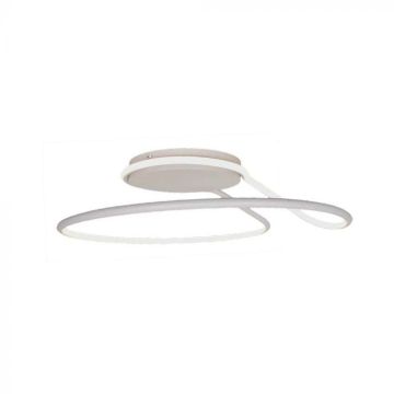 V-TAC VT-7762 Lustre Led forme abstraite ronde circulaire 54W en aluminium Triac dimmable couleur blanche lumière 4000K 530mm- 6924