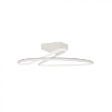 V-TAC VT-7763 Lampadario LED rotondo design Moderno forma ad intreccio astratta 20W in alluminio colore bianco 4000К - 6927