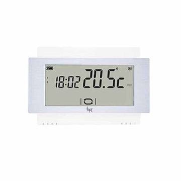 Touch-Screen-Thermostat Wand Batterie Weiß Bpt TA/500 WH