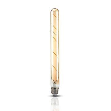 V-Tac VT-2005 Vintage Amber Cylinder Tubular LED Filament Light Bulb 5W Е27 T30 2200K sku 7142