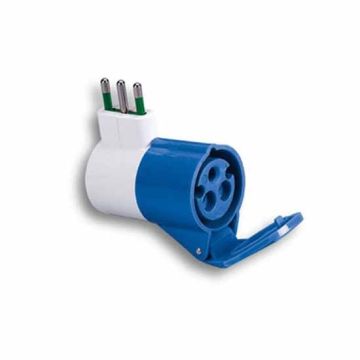 Adaptateur pour usage industriel plug italian std. Prise 2P+E 16A Prise 2P+E 16A 200-250V Fanton 73000