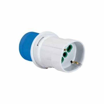 Adaptateur pour usage industriel prise 2P+E 16A prise 200-250V italienne std. 2P+E 16A Fanton 73100