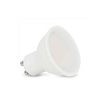 Spot LED SMD V-TAC GU10 6W 500LM 110° Blanc Plastique Milky Cover VT-2096 - SKU 7312 Blanc froid 6400K