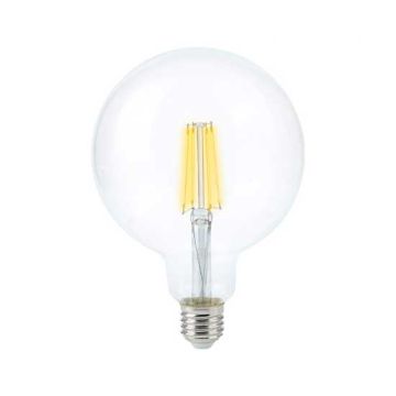 V-TAC VT-2143 12,5W LED globe bulb filament E27 G125 warm white 3000K - SKU 7453