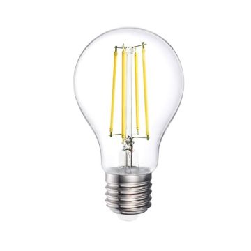 V-TAC VT-2133 12W LED globe bulb filament E27 A70 warm white 3000K - SKU 217458