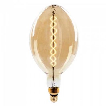 V-Tac VT-2168D 8W LED Bulb Vintage xl BF180 double Filament Amber Glass E27 2000K Dimmable – SKU 7463