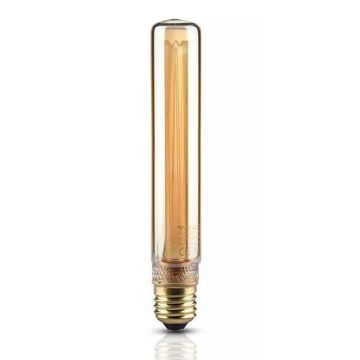 V-Tac VT-2162 2W LED ART T30 tubular vintage bulb amber glass filament E27 1800K - 7473