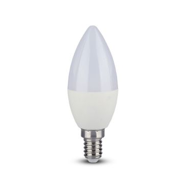 V-TAC VT-2226 5.5W LED bulb candle smd E14 CRI >95 warm white 2700K - SKU 7494