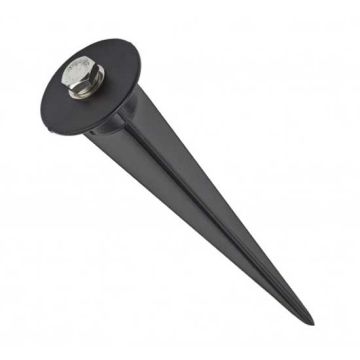 V-TAC VT-855 picchetto 26cm per faro led in alluminio nero - SKU 7538