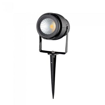 V-TAC VT-857 12W led garden lamp adjustable black body warm white 3000K - SKU 7544