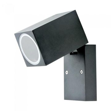 V-TA VT-7611 Wandhalterung GU10 verstellbarer Kopf Aluminium schwarz IP44 - sku 7553