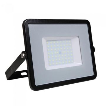 V-TAC PRO VT-56 Projecteur LED 50W slim noir Chip Samsung smd Haute Lumens blanc neutre 4000K  - SKU 760